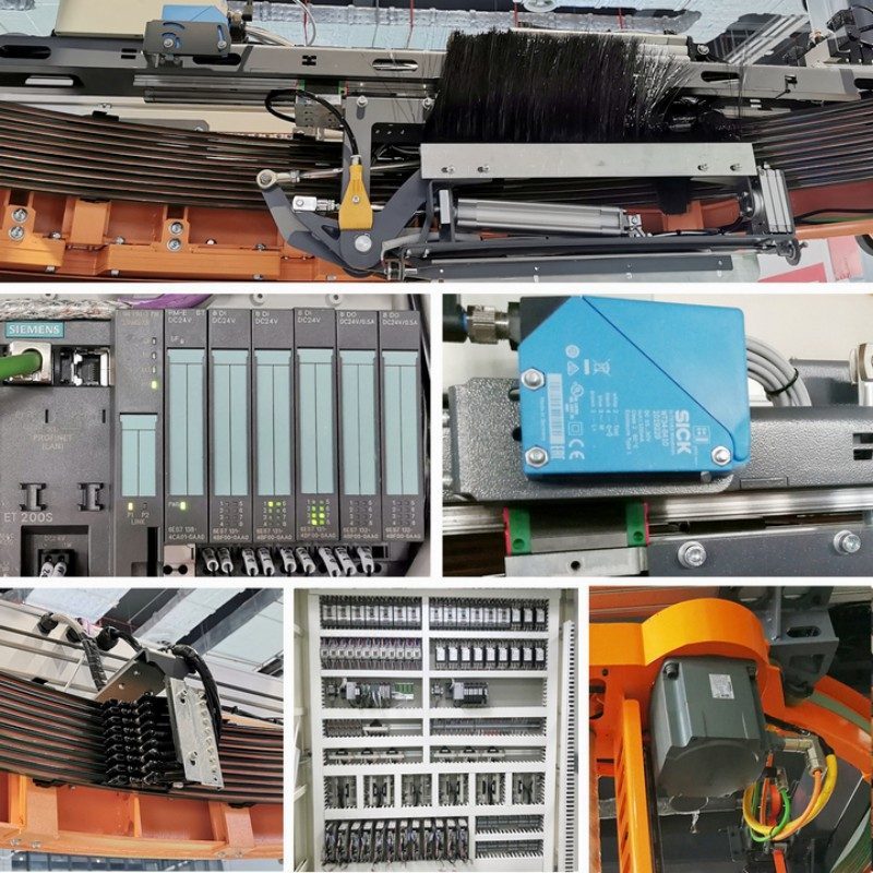 2000mm Wrapping Height Intelligent Fully Automatic Cantilever Pallet Wrapping Machine For Warehouse Logistics Packaging