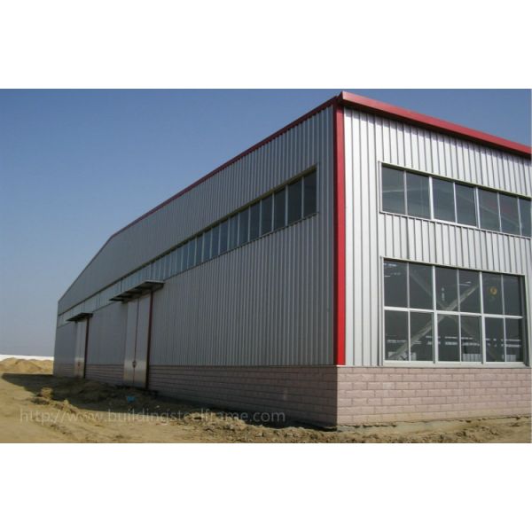 Prefabricated Light Weight Workshop Steel Structure For 4 Storey Dormitory