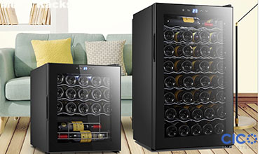 CICO 34bottles Single zone Free-standing Compressor Wine Cooler with touch panel temperaturere control