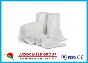China Stretch Cotton Gauze Bandage Rolls , X Ray Detectable Bandages on sale