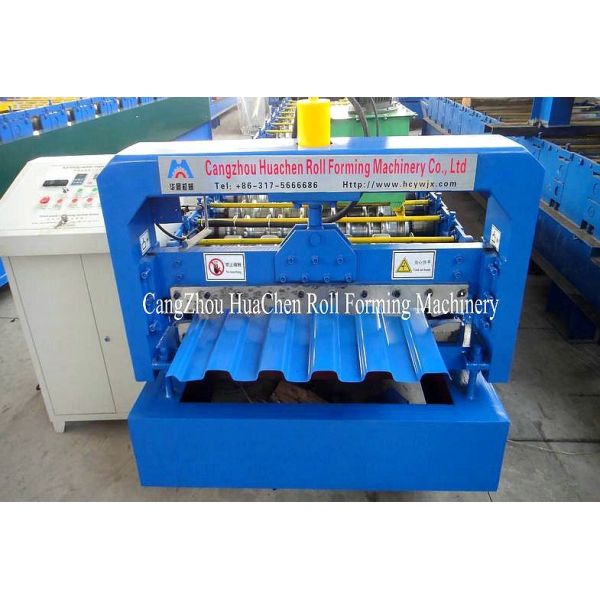19 Rows Of Rollers Floor Deck Roll Forming Machine Cladding Use