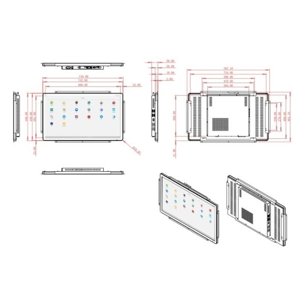 32-Inch Android Touch Vision Platform for Factory Dashboards, Smart City Infrastructure, Retail Interfaces, and Industrial Monitoring