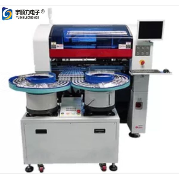 High Efficiency 200000 CPH 3 Heads Multiple Nozzles SMT Pick and Place Machine for SMT Production Line