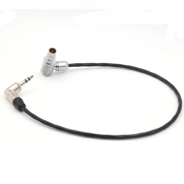 Right Angle Camera Connection Cable Arri Alexa XT Timecode Lemo 5 Pin To Jack 3.5mm