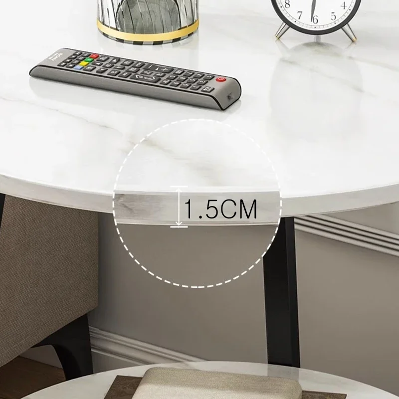 CJ-30 Double-layer Sofa Side Table, Simple Modern Small Tea for Apartment, Living Room Bed End
