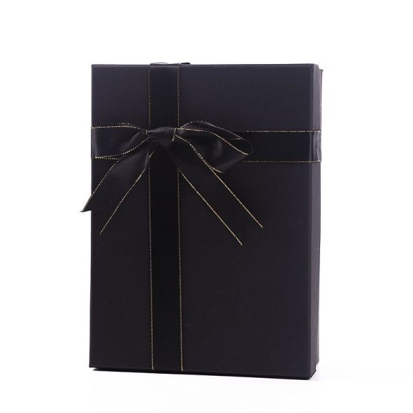 Ribbon Bow Tie Gift Box Packaging Lid And Base Luxury Gift Paper Packaging Boxes