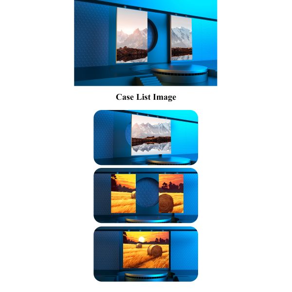 Indoor Transparent Curved Video Wall Displays Sliding