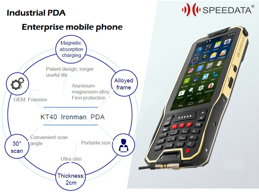 Cordless Handheld PDA Devices Cost-effective Android barcode scanner with Magnetic Charging