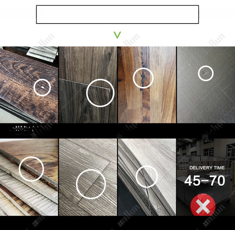 Customized Waterproof SPC Vinyl Flooring Interlock Floor and Click Lock Installation
