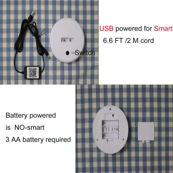 Smart Table Lamp Accent Night Light|USB Powered|Copper Wire String Warm White|Flexible Branch