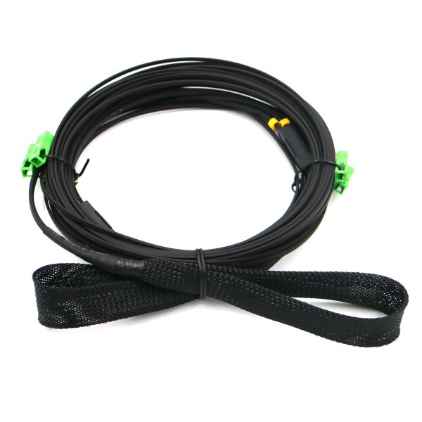 SC APC To SC APC G657A1 LSZH Sheath FTTH Flat Drop Patch Cord