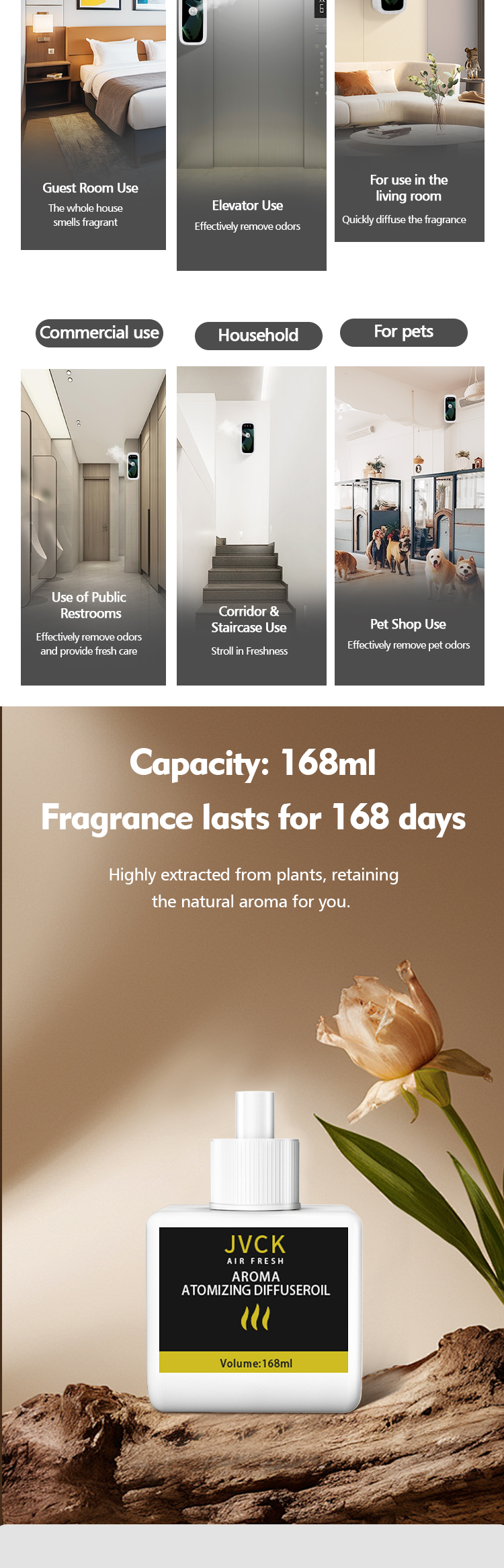 Smart USB Rechargeable Aroma Diffusers Remote Control Smart Aromatherapy Diffuser