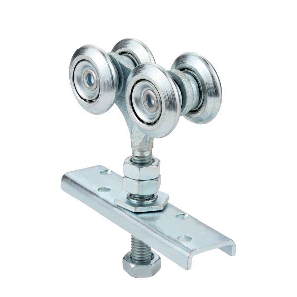 Galvanized Stainless Steel Heavy Duty Hanging Door Rollers Hardware 55mm