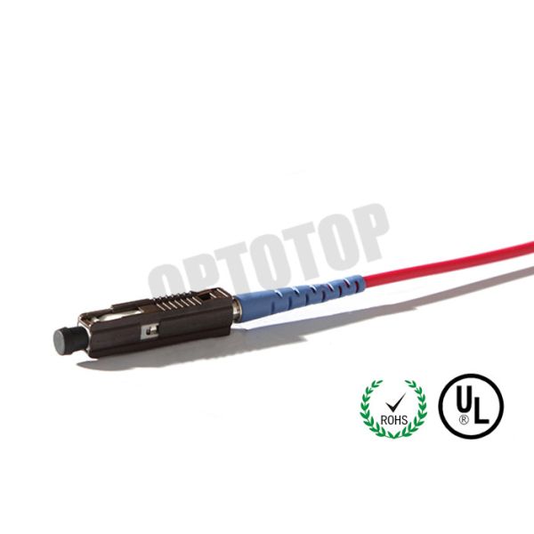 OM 3 2mm Fiber Optic Pigtail , MU Fiber Optic Patch Cord Simplex Core