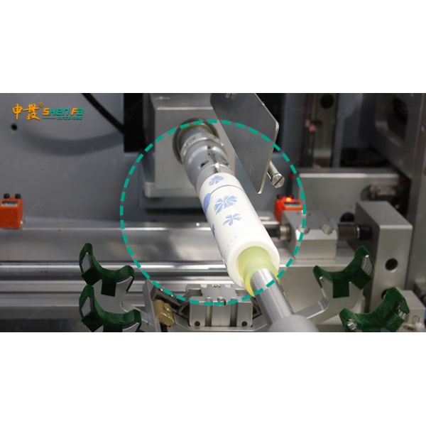 Fully Automatic Two Colors Screen Printing Machine for Bottles and Tubes with 25 pcs/minute Speed and 15-80mm Printing Size