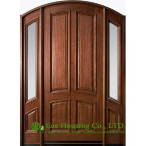 External glazed Solid Timber Entry Door,fixed sidelites, clear or frosted glass