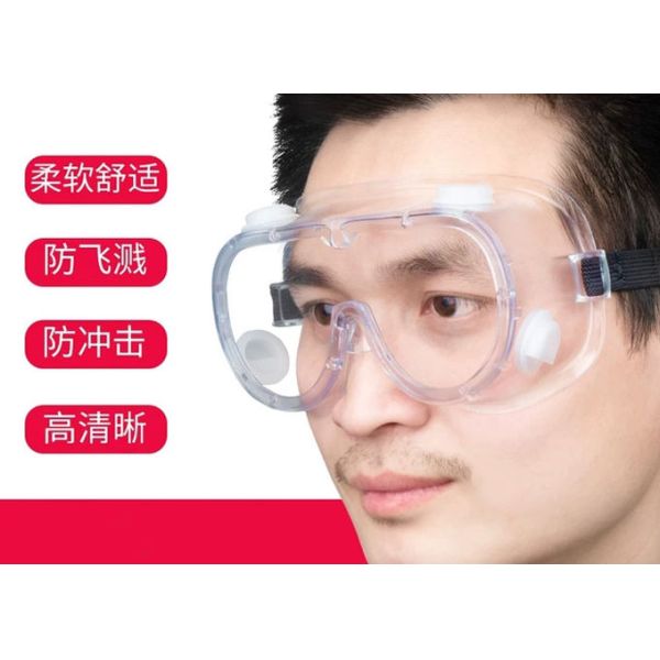 Clear Lightweight EN166 Disposable Protective Goggles