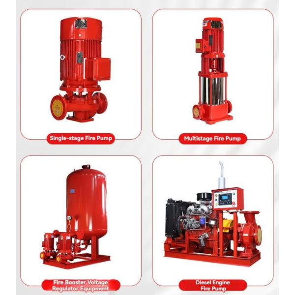 Diesel Engine Fire Pump Set 400GPM 8Bar 4 Cylinder