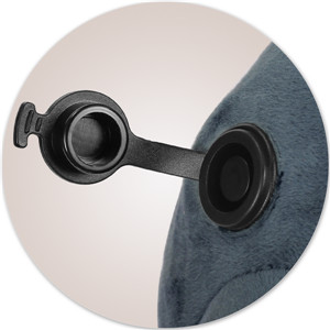 Soft Inflatable Neck Pillow , Inflatable Travel Neck Support CGS Certification