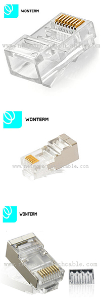 RJ45 8P8C Connector Shielded Modular Plug for Cat6 Patch Cord