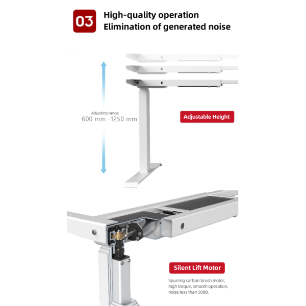 Customized Modular Lifting Desk Home Computer & Laptop Elevated Table Power-driven Height-adjustable Workstation Desk for Office