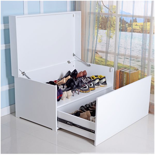 1.1m Width Entryway Shoe Bench