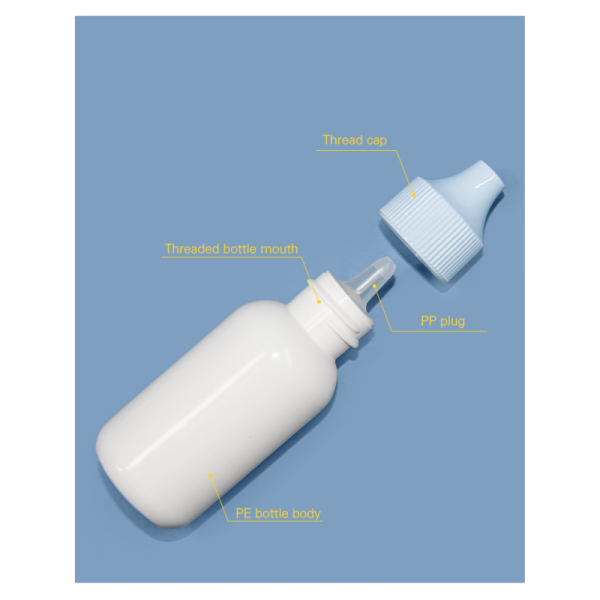30ml PE Threaded Bottle Mouth Double Layer Sunscreen Bottle UKL34