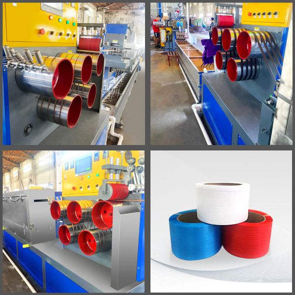 0.4-1.2mm Thickness Polypropylene Strap Making Machine 3.5KW Power Consumption