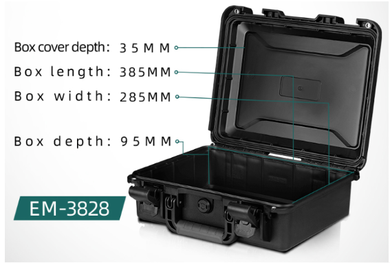 Waterproof Hard Case with Dust Proof and Reinforced Thick-Wall Design for Lightweight Tool Storage