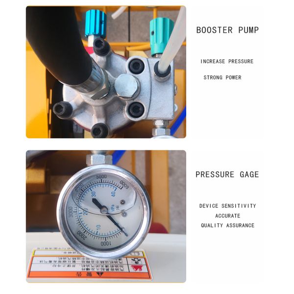 Road Marking Cold Spray Scribing Machine with Automatic Hand Push and Single/Double Gun