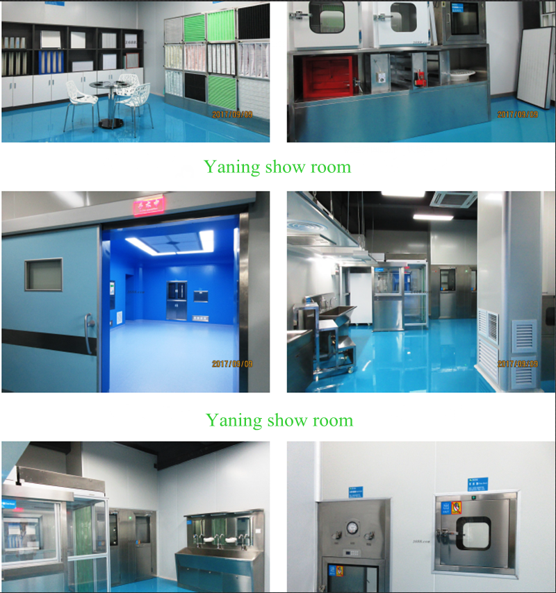 SUS304 Class 1000 Pharmacy Clean Room Modular Construction Convenient Movement
