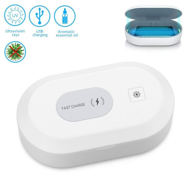 Phone Disinfection 6UVC 15W Wireless Sterilization Box