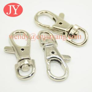 Quality jiayang 36mm shiny silver trigger snap hook for key rings key chains for sale