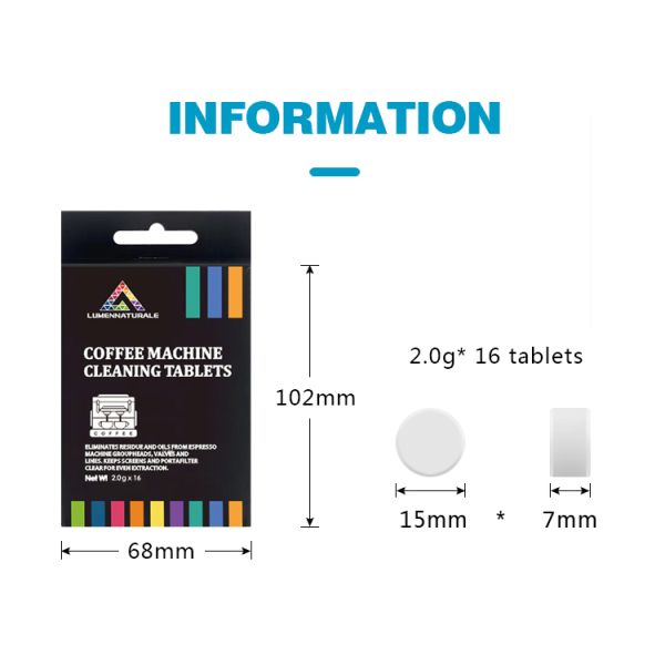 50%-80% Active Ingredient Content Coffee Machine Tablet Cleaner for Advanced Cleaning