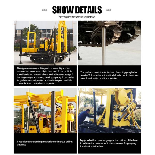 Customized Pneumatibore Well Drilling Machine With Diesel Engine