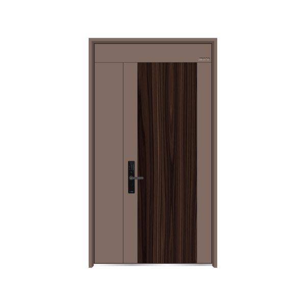 Modern Optional Handle Steel Security Entry Door for Front Entry