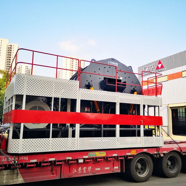 Pebble Crusher Movable Horizontal Shaft Impactor Crusher For Gravel Processing Plant