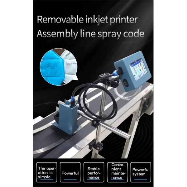 Continuous Expiry Date TIJ Printing Machine The Ultimate Solution for Flatbed Coding