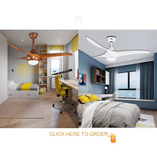 Cool Function Chinese Folding Ceiling Fans with LED Light 3000-6000K Color Temperature