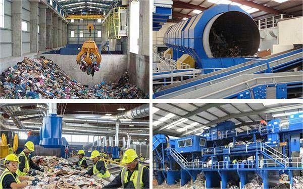 Solid Garbage Waste Separation Plant Separating Domestic Recycling Sorting Plant