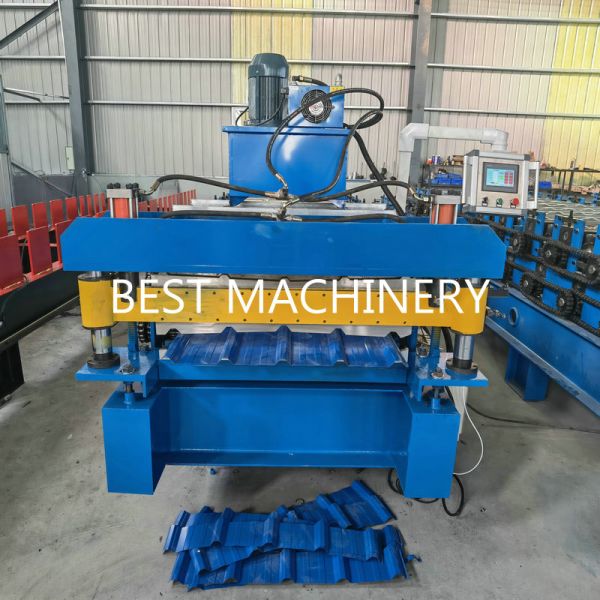 Pv5 Roofing Sheet Roll Forming Machine Wall Panel Double Layer Steel Profile 11 Groups