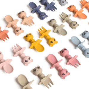 Quality Panda Home Silicone Tablespoon Silicone Spoon And Fork Below 230C for sale