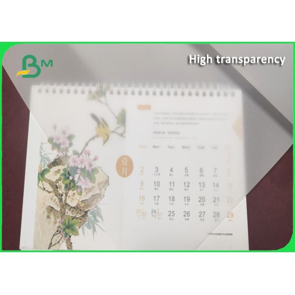 Transparent plotter paper