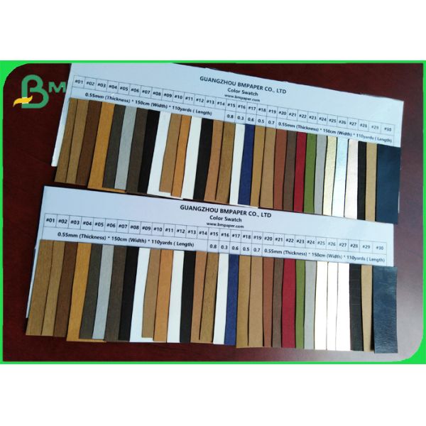 kraft paper fabric Durable Fiber - Based Texture Kraft Paper Like Fabric For Totes