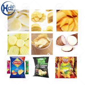 SS Potato Chips Fully Automatic Machine Frozen Fries Processing Machine