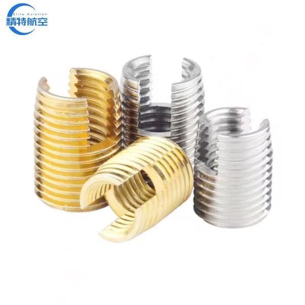 Zinc Plated Galvanized Carbon Steel Thread Inserts for Self Tapping Slotted Thread Screws Durable and Customization