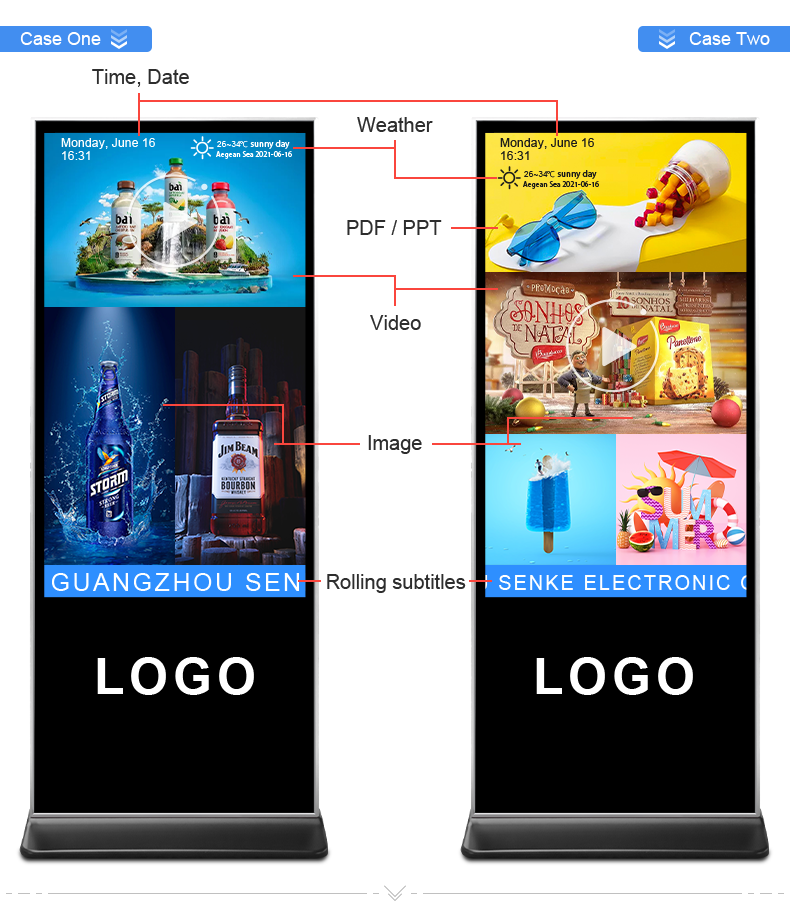 iBoard 43 Inch Floor Stand Vertical Lcd Touch Screen Indoor Smart Advertising Screen Display Digital Signage Advertising Player