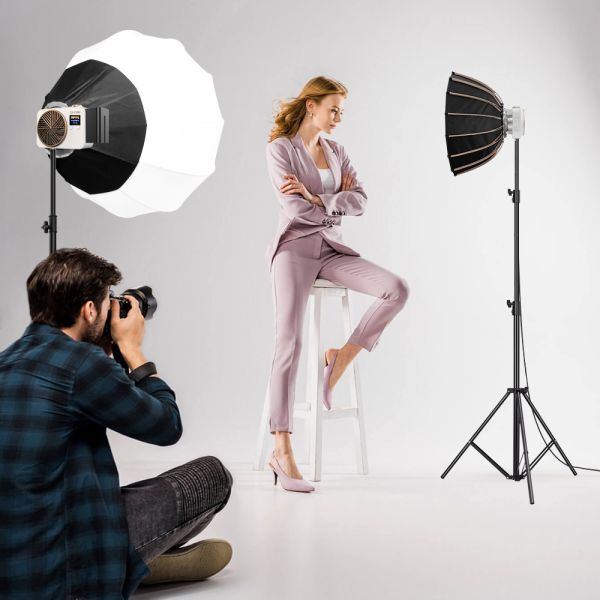 Dual-color handheld COB fill light soft light device 7500k with battery use camera accessories