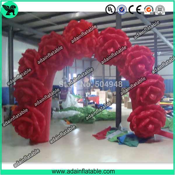 Wedding Decoration Inflatable Rose Flower Arch Event Inflatable Archway