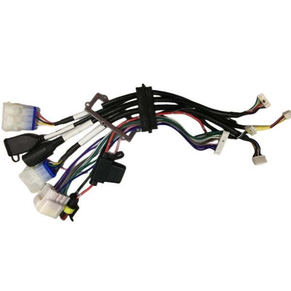 Round Electronic Wire Harness Pure Copper Car Stereo Connectors